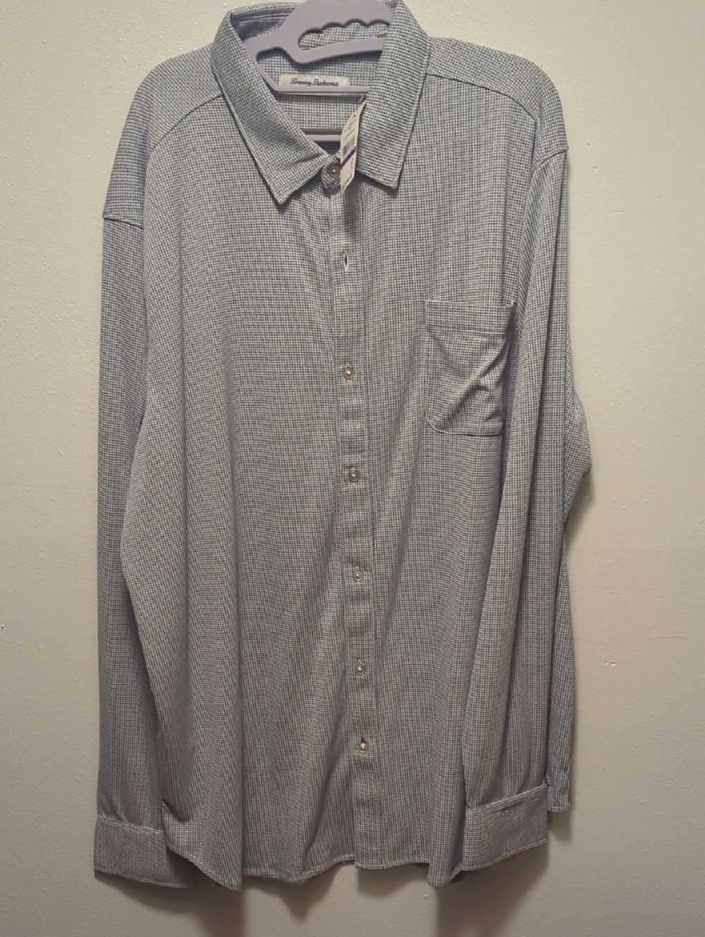 NWT Tommy Bahama San Lucio Houndstooth Shirt Sz 2XLT